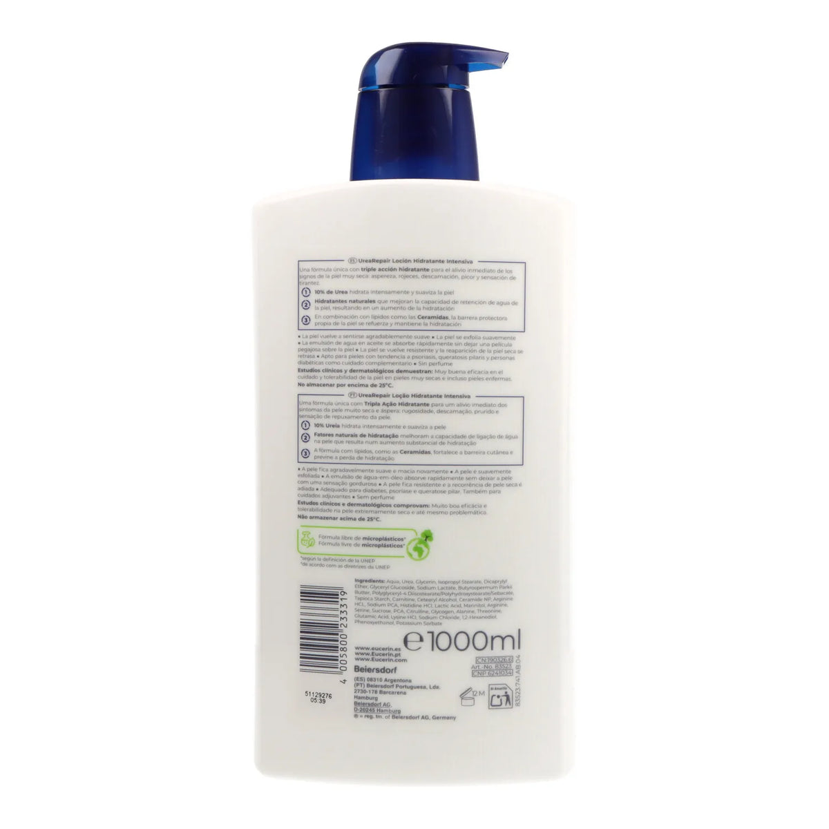 Eucerin Urearepair Lozione 10 Urea 1000 ml