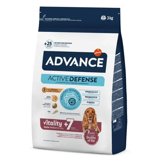 Advance Cibo per Cani di Taglia Media e Senior al Pollo e Riso (Cani, Cibo, Alimentazione) - 12 Kg