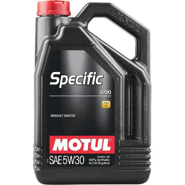 MOTUL 0720 5W-30
Olio motore RENAULT, Diesel con DPF
100% sintetico
Contenitore da 5 litri.
