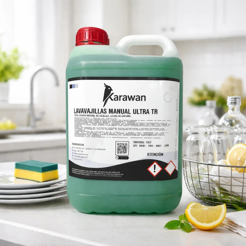 Ultra TR Detergente per Lavastoviglie Potere Sgrassante, Uso Professionale e Domestico 5 Litri + Regalo
