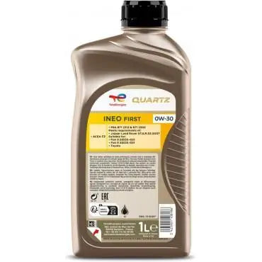 Olio motore TOTAL Quartz Ineofirst 0W30 1L