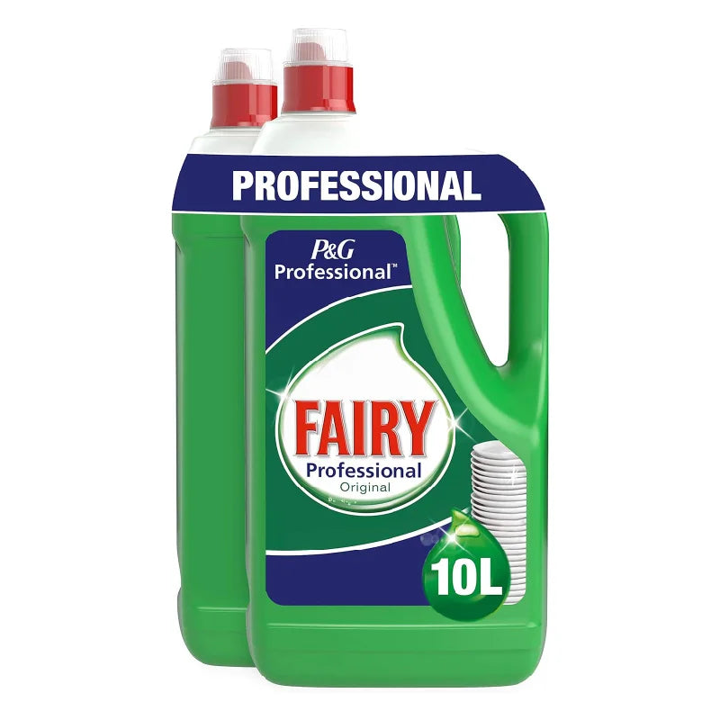 Fairy Professional Detergente Liquido per Piatti e Mani 10 L (2x5 L) – Pulizia efficace e concentrata