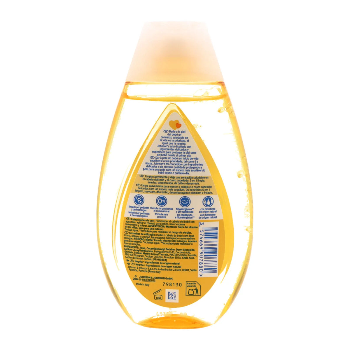Shampoo classico Johnson's Baby Gold 300 ml