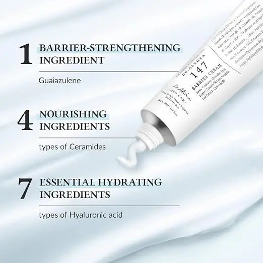 Dr. Althea 147 Barrier Cream - Crema Barriera all'Azulene con 4 Ceramidi e 7 Tipi di Acido Ialuronico