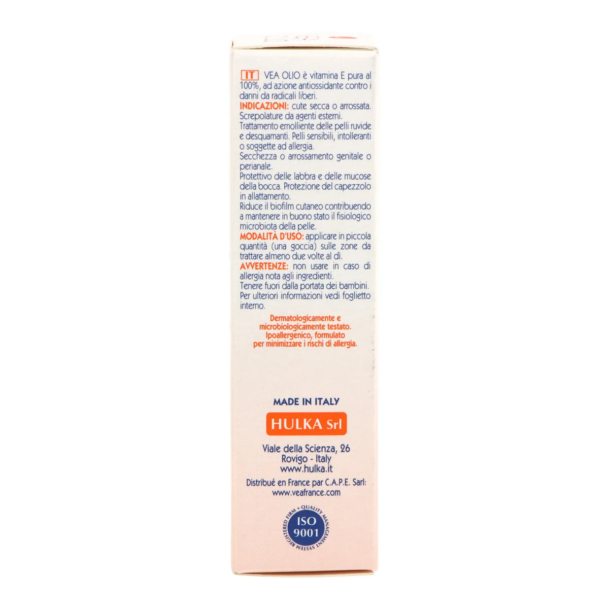 Vea Olio Olio Emolliente alla Vitamina E 20 ml