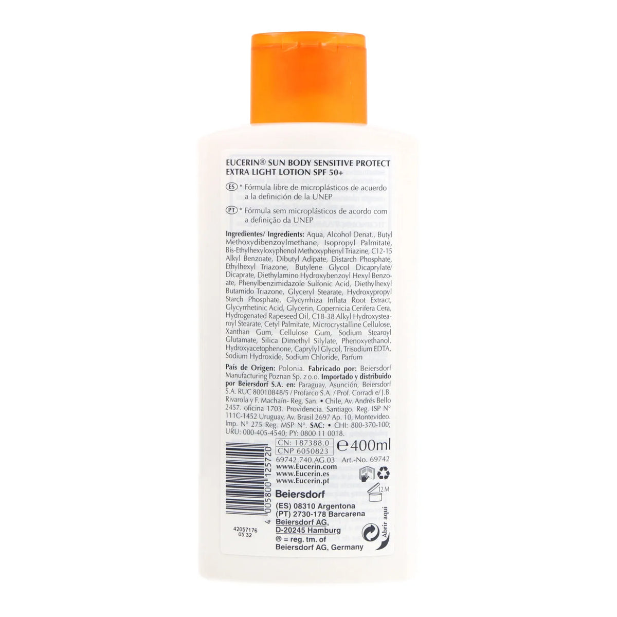 Eucerin Lozione solare extra leggera Spf50 400 ml