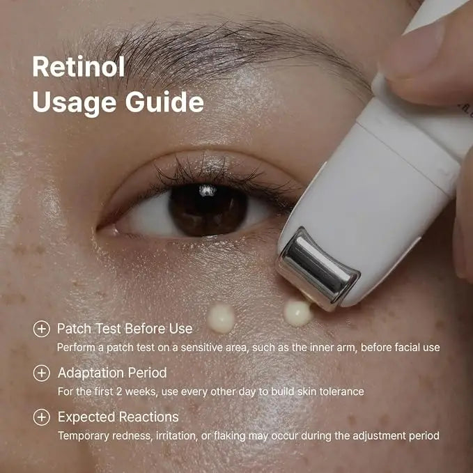 Dr. Althea Retinol Flat Iron Eye Roller - Siero Contorno Occhi Anti-Età con Roller Gua Sha - Retinolo 1000 ppm + Bakuchiol + Centella + Acido Ialuronico - Vegano - 25 ml