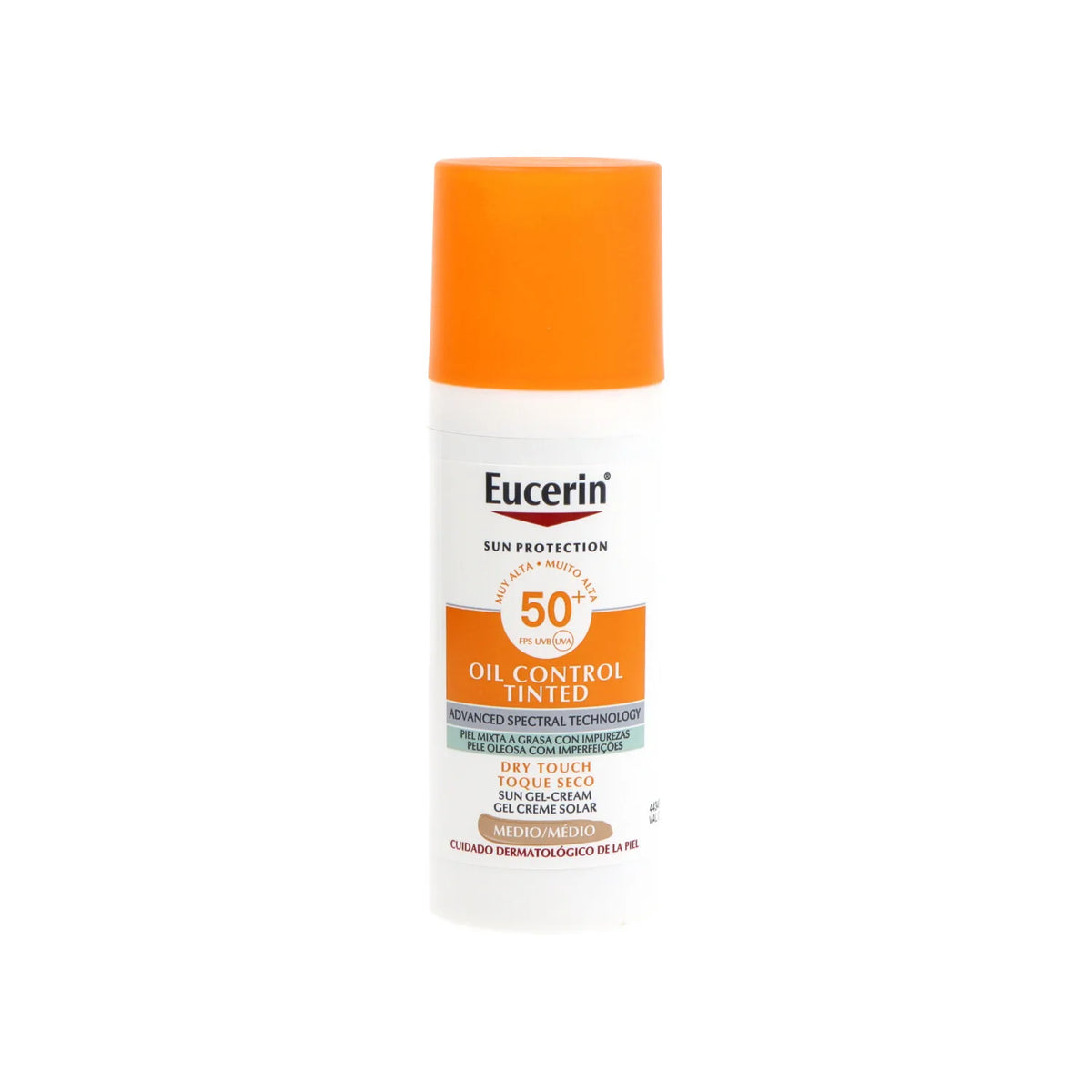 Eucerin Oil Control Tinted Gelcream Dry Touch Medio 50ml