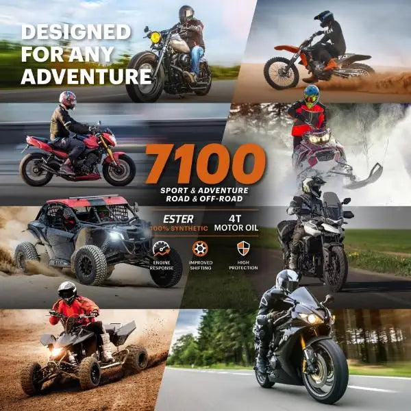 Motul 7100 10W-60 4T
Lubrificante per moto ad alte prestazioni. 100% Sintetico - Esteri.
Contenitore da 4 litri.
