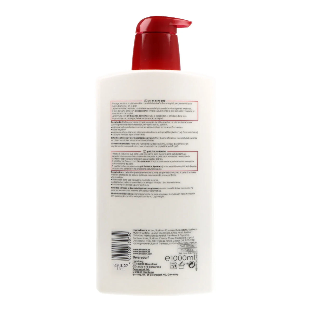 Eucerin Ph5 Gel da Bagno 1000 ml