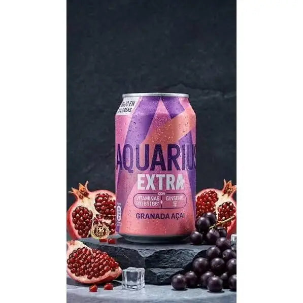 Aquarius Extra Granada Açaí, NUOVA Bevanda a Basso Contenuto Calorico, 24x330 ml