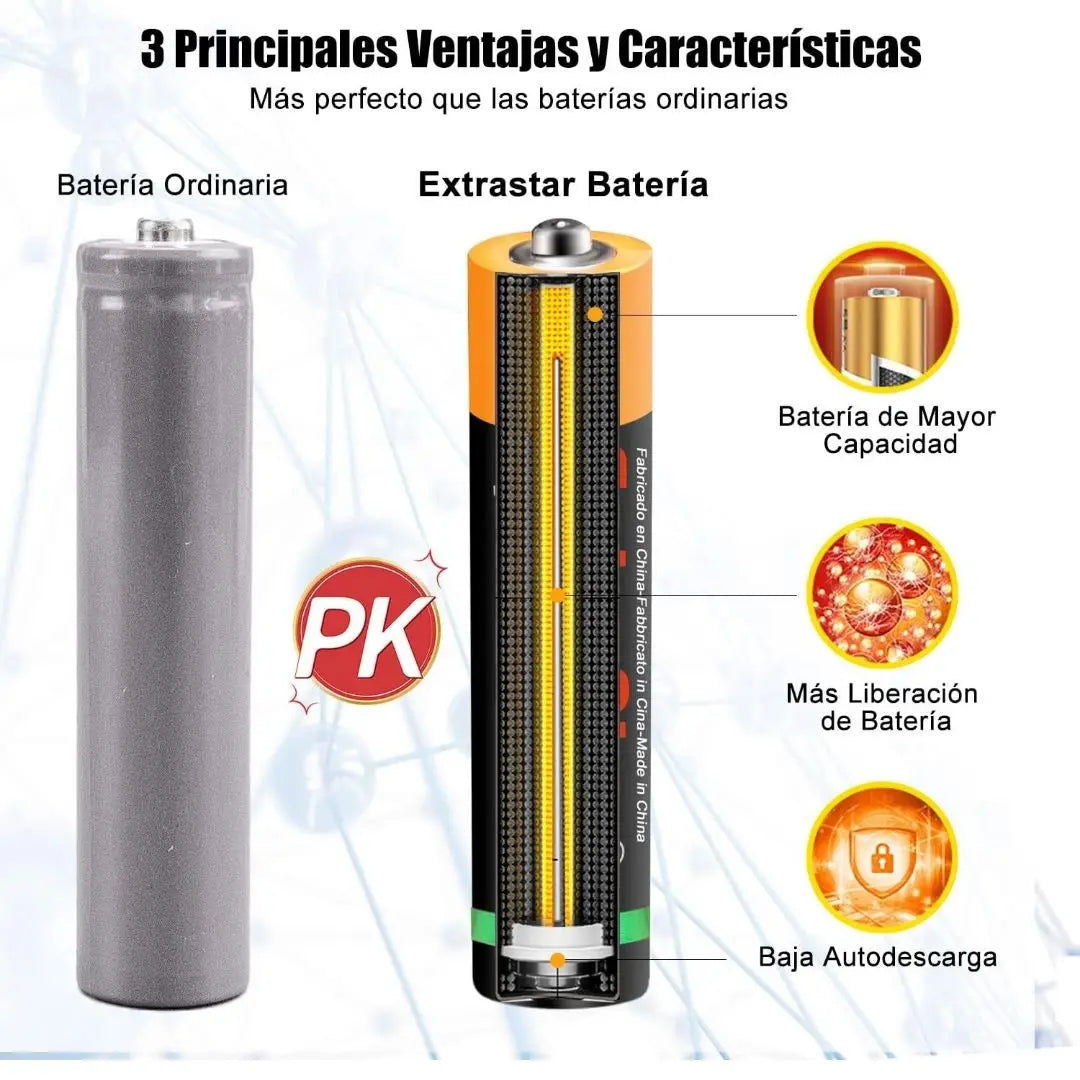 Pile AA e AAA Extrastar da 1,5 V, confezione risparmio da 24, 48 e 60 pezzi. Senza mercurio, non tossiche, adatte a molti dispositivi elettronici e giocattoli. Lunga durata, formato economico famiglia, disponibili due formati