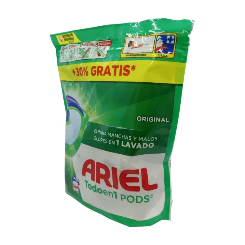 Detersivo liquido Ariel All-in-1 Pods – Confezione da 3 da 26+9 (Totale 105 capsule x 35 g = 1995 grammi) | Pulizia profonda, dosaggio facile, per lavatrice