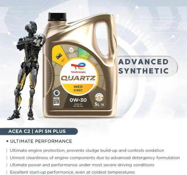 TOTAL QUARTZ INEO FIRST 0W-30 5 Litri Lubrificante per Motore.