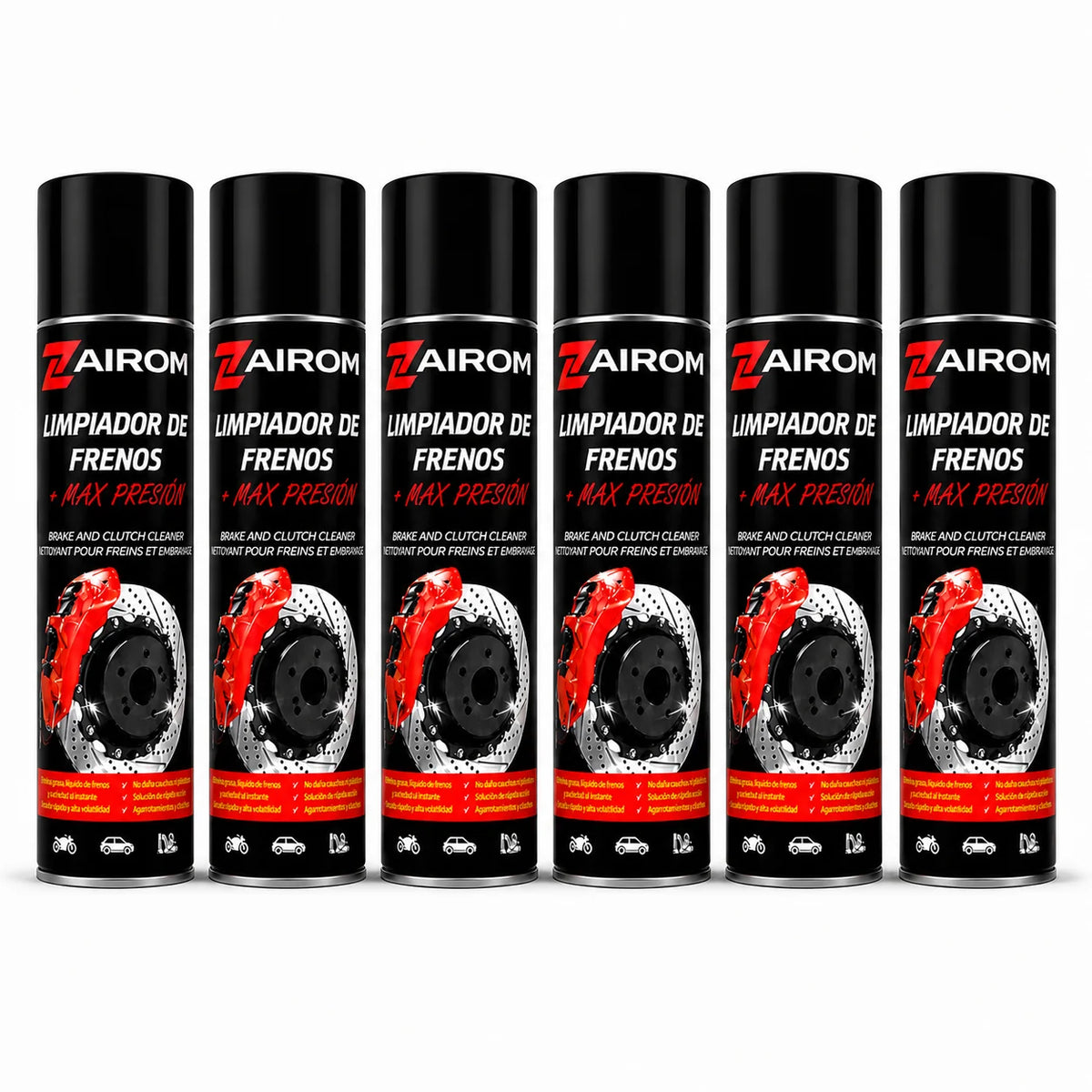 Spray Pulitore Freni 500 ml, Pulisce Freni e Frizione, Asciugatura Rapida Senza Residui, Sgrassatore di Alta Qualità per Auto e Moto - Zairom