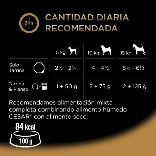 Cesar Cibo Umido per Cani Multipack Ricette Contadine in Salsa - 8x150 gr