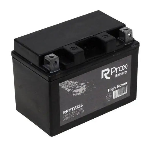 YTZ12S AGM Batteria per Moto ad Alta Potenza 12V 11Ah 210Amp. Massima Potenza di Avviamento. Batteria RC Prox Produzione Europea.