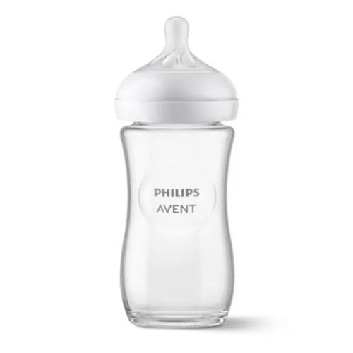 Biberon in vetro a risposta naturale Philips Avent da 240 ml T3 Tettarella 1M+