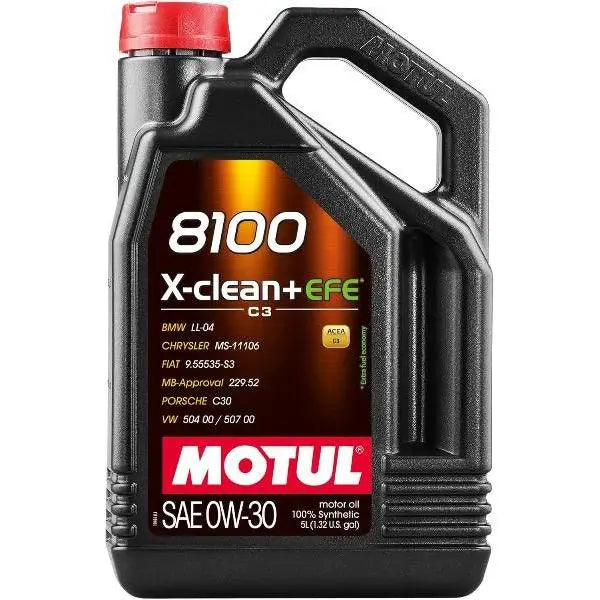 MOTUL 8100 X-CLEAN+ EFE 0W-30
Lubrificante per Benzina e Diesel
100% sintetico
Contenitore da 5 litri.