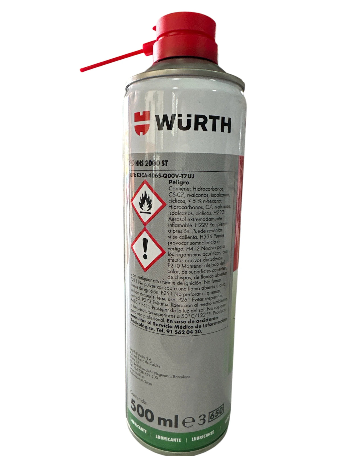 Grassa Liquida Universale HHS 2000 ST 500ml Würth - Lubrificante Adesivo, Olio Sintetico, Alta Adesione - Resistente ad alte pressioni e temperature - Lubrifica, protegge e previene la corrosione, privo di siliconi, resine e