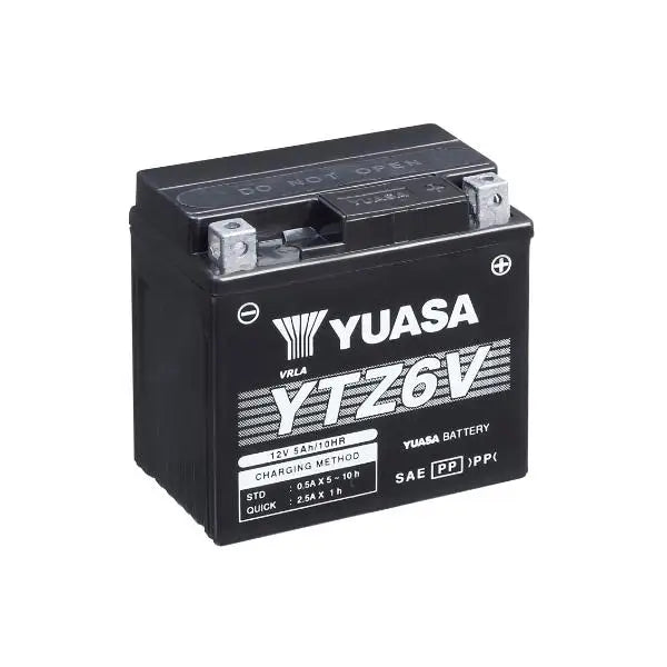 Batteria per moto YUASA YTZ6V
12V 5.3Ah 90Amp..
Gamma YTZ ® Alte prestazioni senza manutenzione.
Misure:
Lunghezza 113 mm
Larghezza 70 mm
Altezza 105 mm