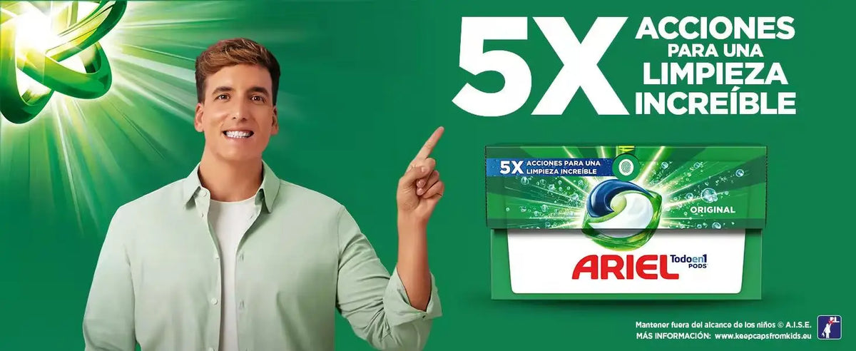Detersivo liquido Ariel All-in-1 Pods – Confezione da 3 da 26+9 (Totale 105 capsule x 35 g = 1995 grammi) | Pulizia profonda, dosaggio facile, per lavatrice