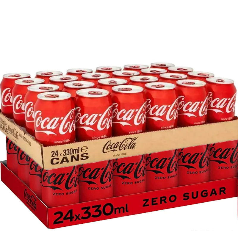 48 lattine di SAPORE ORIGINALE COCA COCA / COCACOLA ZERO, 2 Scatole 24 unità possono 33cl / 330ml, Spedizione dalla Spagna
