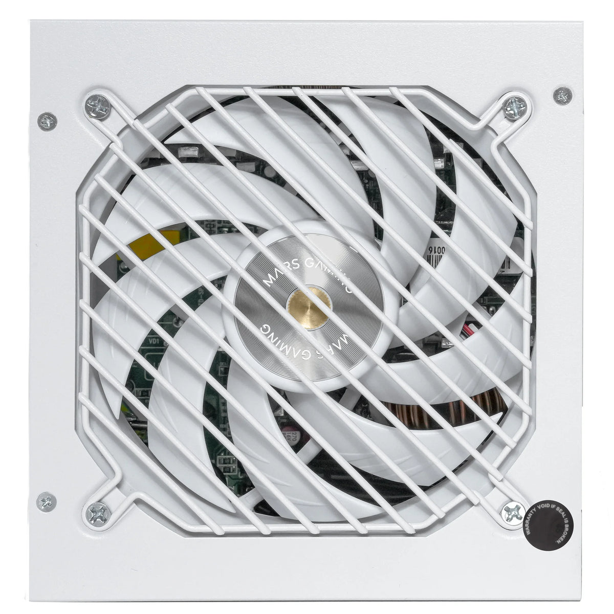 Mars Gaming MPZE750SI, alimentatore ATX 750W, 10 anni di garanzia, argento 80 Plus, efficienza +87%, tecnologia AI2-RPM, DC-DC e SMD, PFC-Active, condensatori giapponesi Toshin Kyogo 105o, sorgente PC bianca