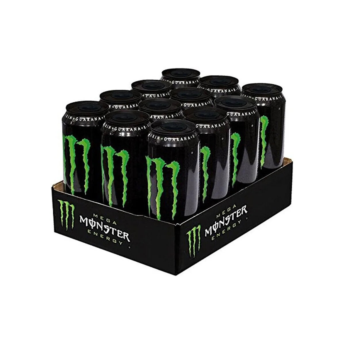 Monster Mega Green - Confezione da 12 lattine da 558 ml - Bevanda energetica rinfrescante