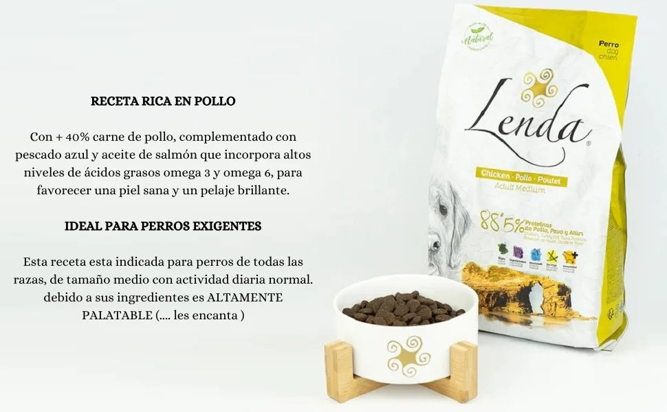 Lenda Chicken – Cibo naturale per cani – Con pollo e tacchino