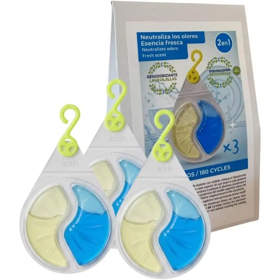Deodorante per lavastoviglie 2 in 1 | Eliminatore di odori e neutralizzatore di odori | Fragranza fresca | Non lascia odore sulle stoviglie | Lavastoviglie anti-odore | rimuove i cattivi odori