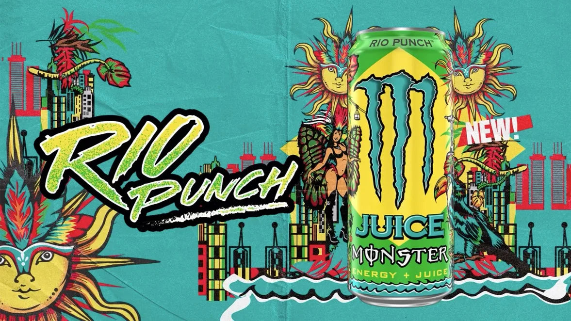 MONSTER RIO PUNCH lattine da 500 ml- Confezione da 12 unità