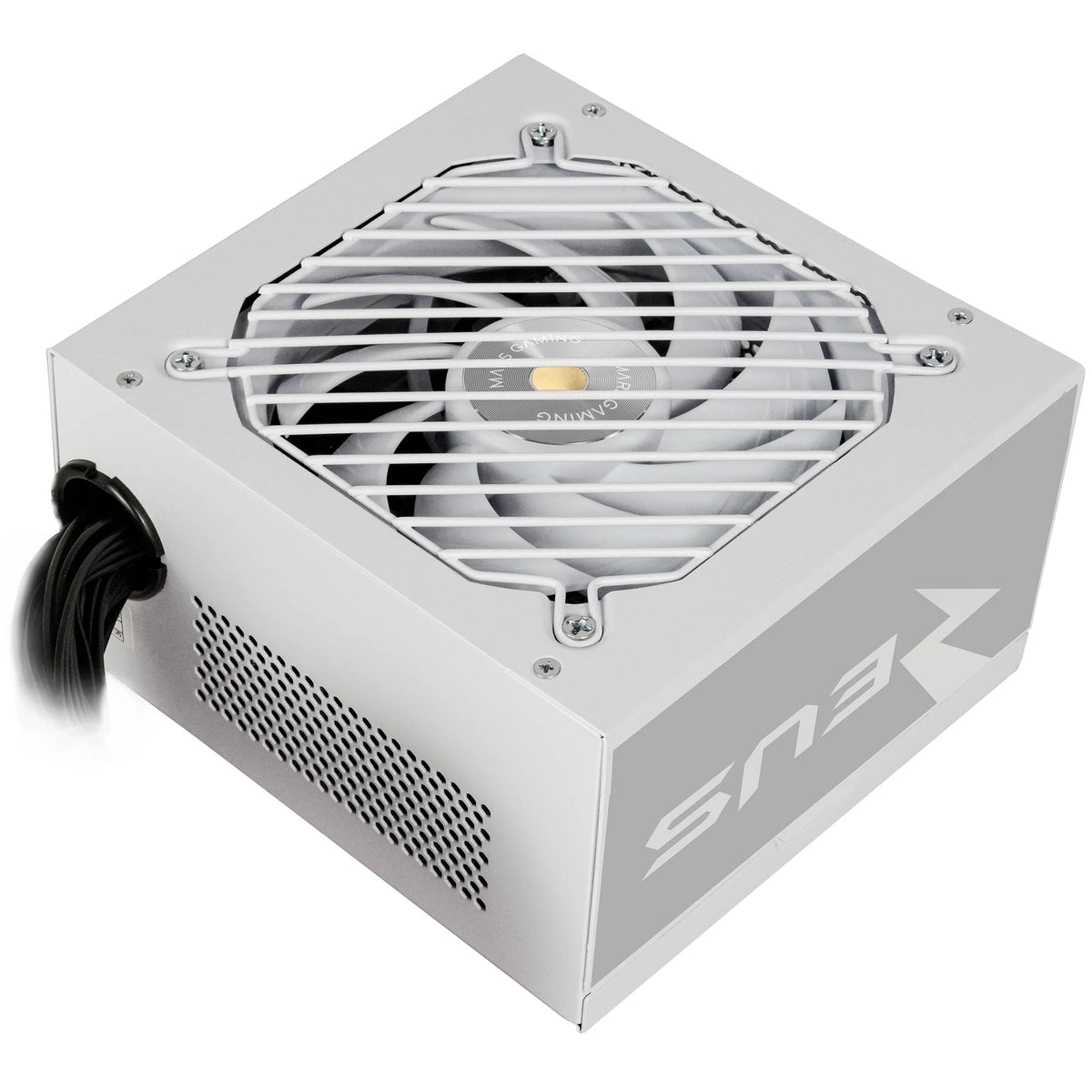 Mars Gaming MPZE750SI, alimentatore ATX 750W, 10 anni di garanzia, argento 80 Plus, efficienza +87%, tecnologia AI2-RPM, DC-DC e SMD, PFC-Active, condensatori giapponesi Toshin Kyogo 105o, sorgente PC bianca