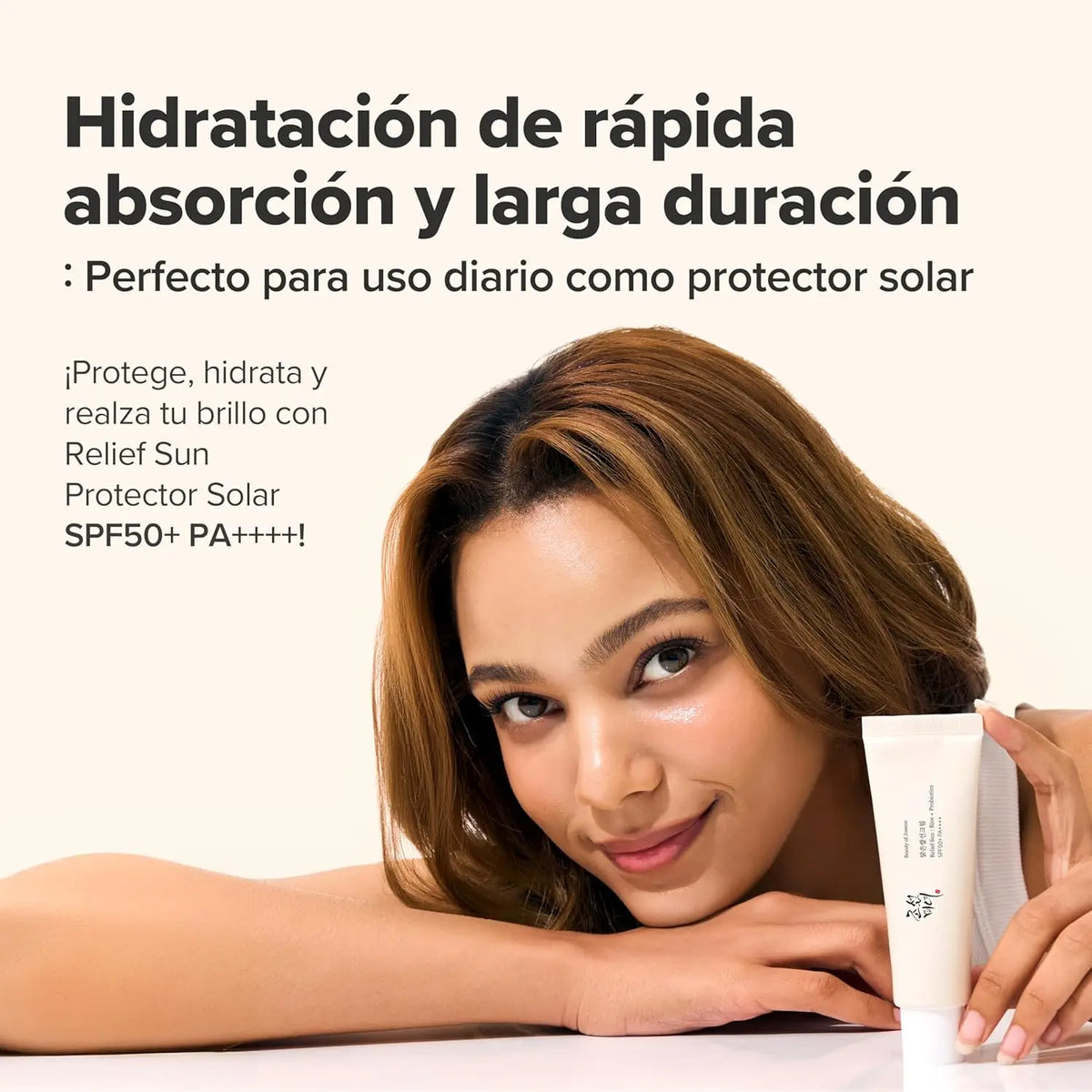 Beauty of Joseon Relief Sun SPF50 50 ml – Protezione solare con riso + probiotico, leggera e idratante