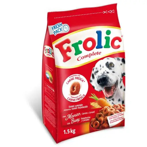 Frolic Cibo Semiumido per Cani Adulti al Gusto di Manzo (Cani, Cibo, Cibo) - 1,5 Kg