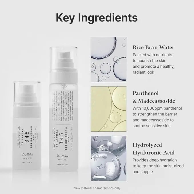 Dr. Althea Mist 345 - Spray viso idratante, lenitivo e rigenerante - Per tutti i tipi di pelle - 60 ml 100 ml