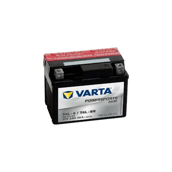 Batteria per Moto VARTA YT4L-4 - YT4L-BS Powersports AGM 12V 3AH 40A +D. Dimensioni: 114X71X86 Y5