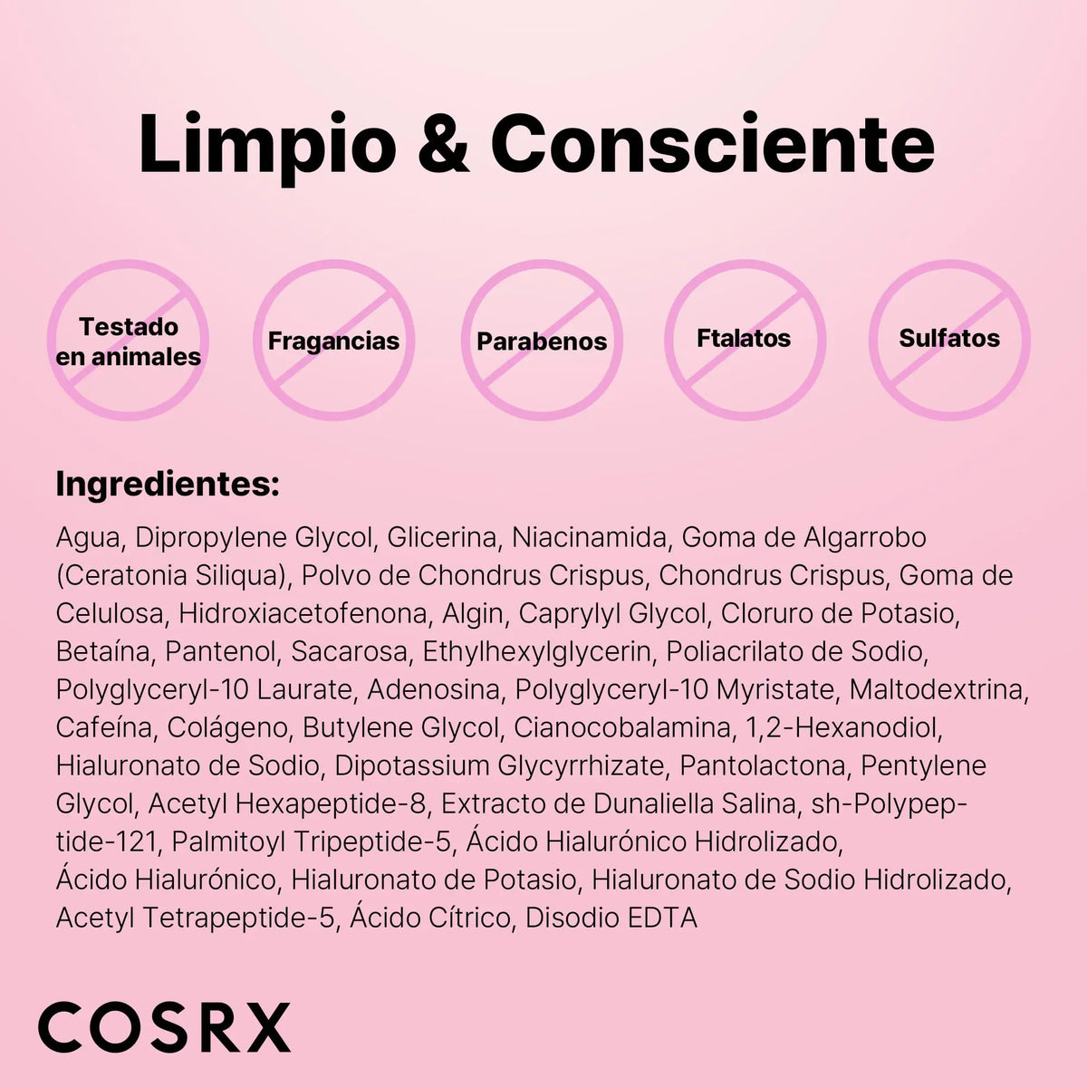 COSRX Pink Peptide Collagen Eye Patches 60 unità | Hydrogel con caffeina