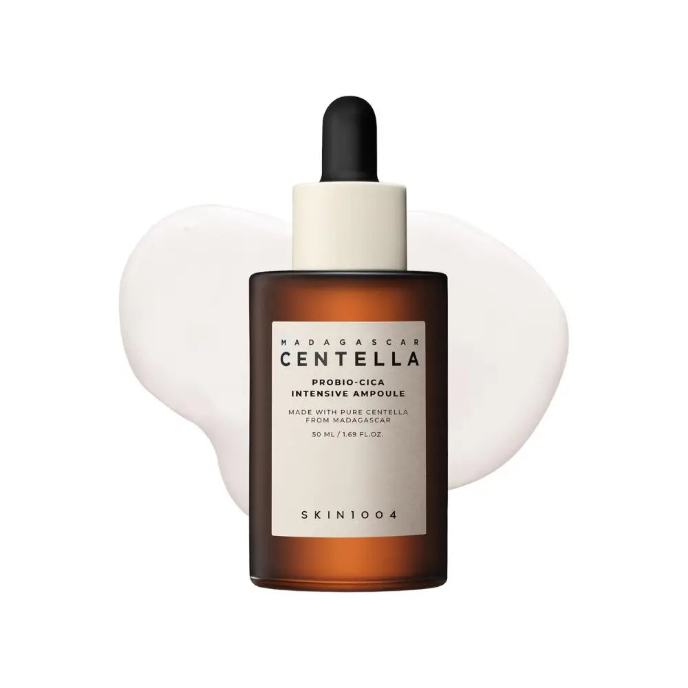 SKIN1004 Madagascar Centella Probio‑Cica Intensive Ampoule 50 ml | Siero coreano intensivo con centella fermentata, probiotici e ceramidi per idratare e lenire la pelle sensibile