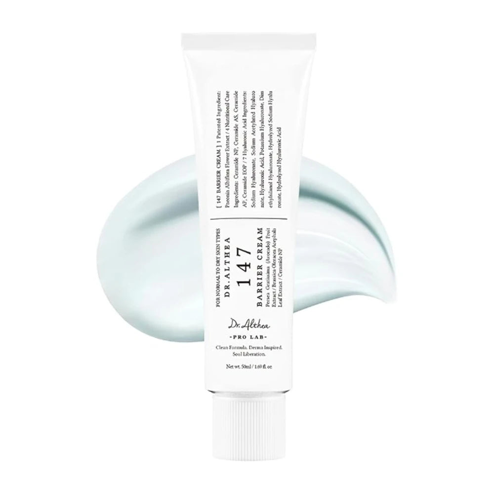 Dr. Althea 147 Barrier Cream - Crema Barriera all'Azulene con 4 Ceramidi e 7 Tipi di Acido Ialuronico