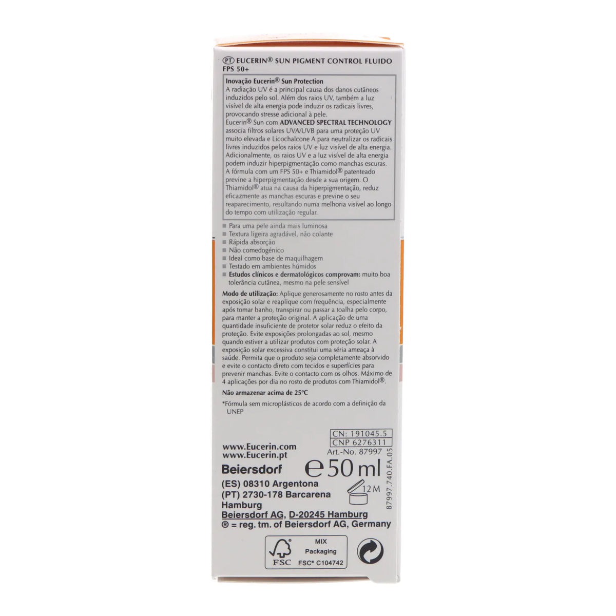 Eucerin Pigment Control Spf50 Fluido solare 50 ml