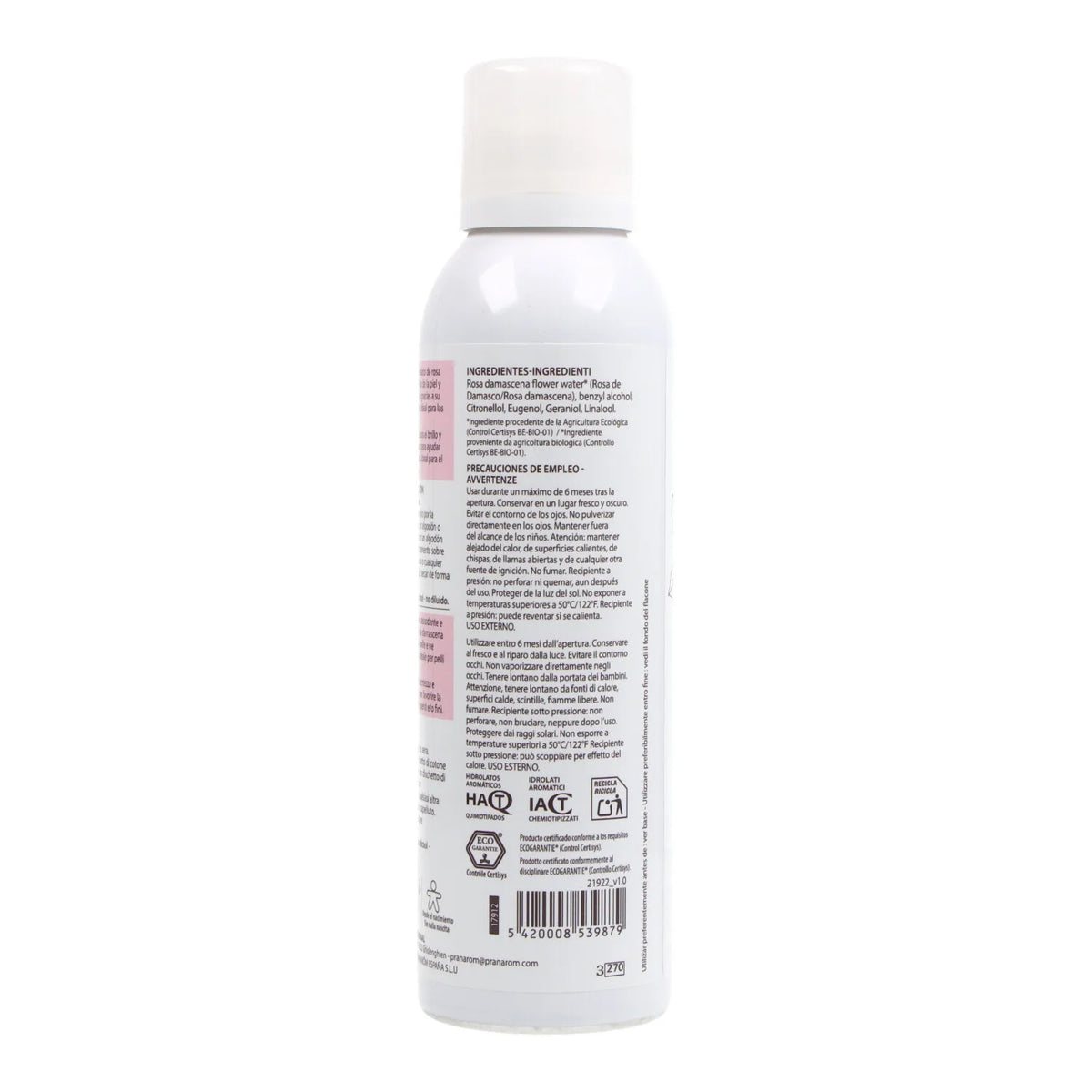 Pranarom Idrolato di Rosa Damascena Biologica 150ml