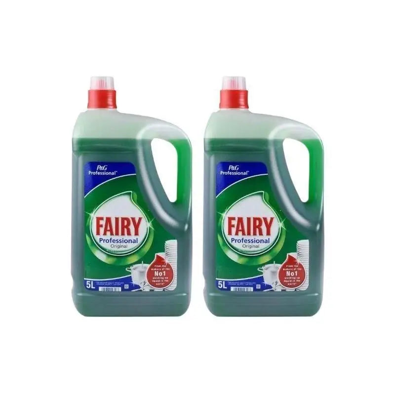 FAIRY Detersivo per lavastoviglie manuale Confezione 2 unità x 5 litri Bassa schiuma Uso professionale