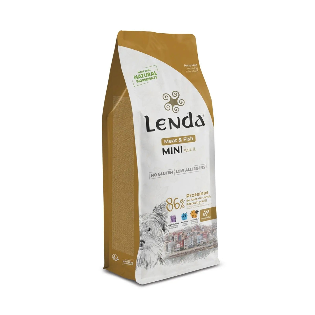 Lenda Mini Meat & Fish - Cibo Naturale per Cani Adulti Ipoallergenico