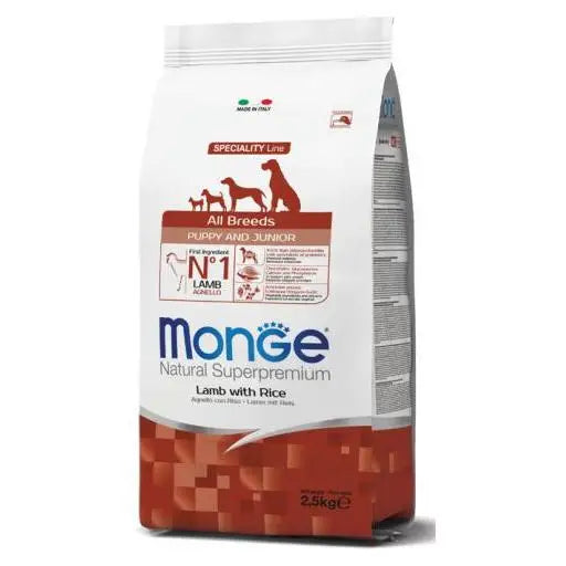 Monge Puppy & Junior Avena, Riso e Patate per Cuccioli - 2,5 Kg