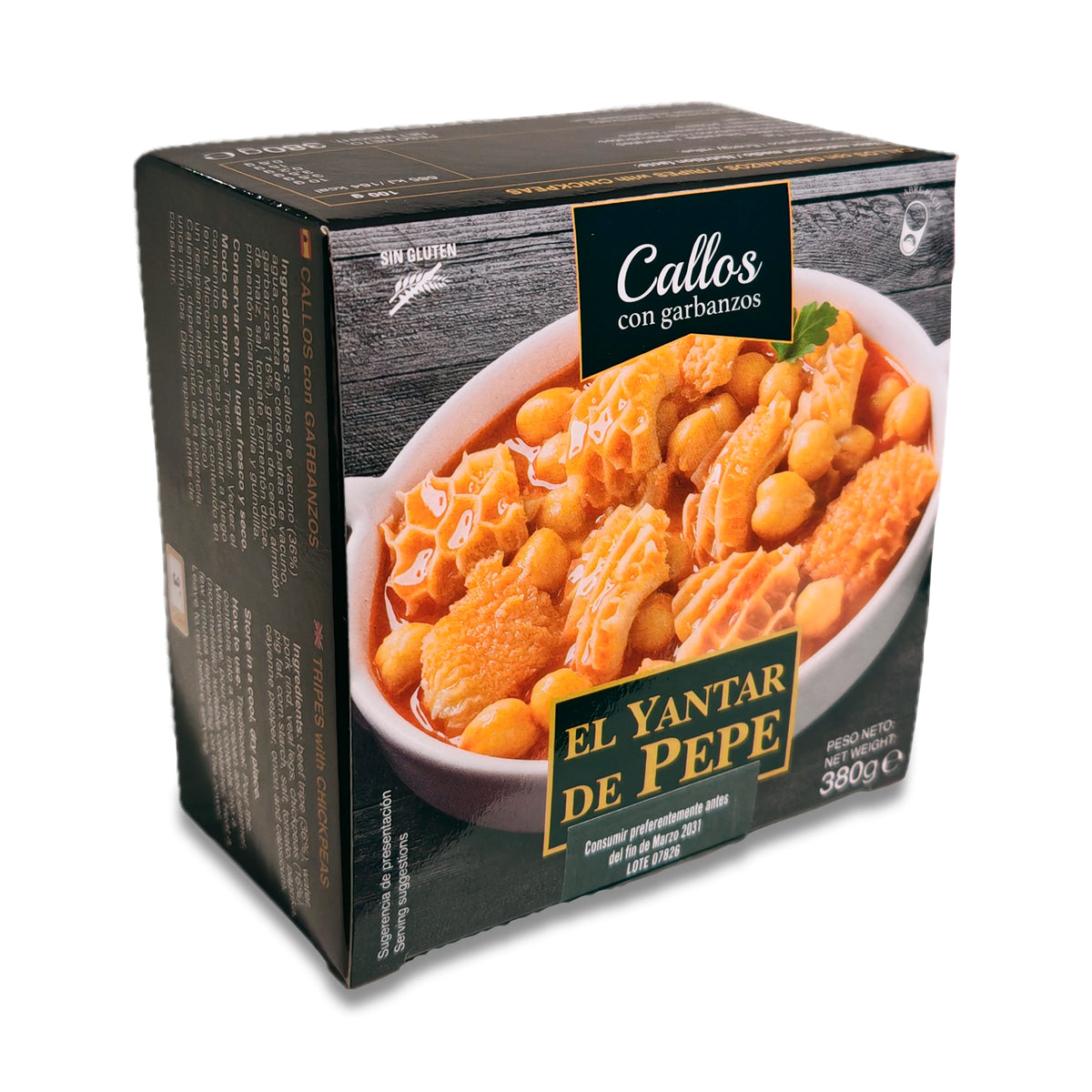 Trippa con ceci di El Yantar de Pepe (Confezione da 3 unità da 380gr)
