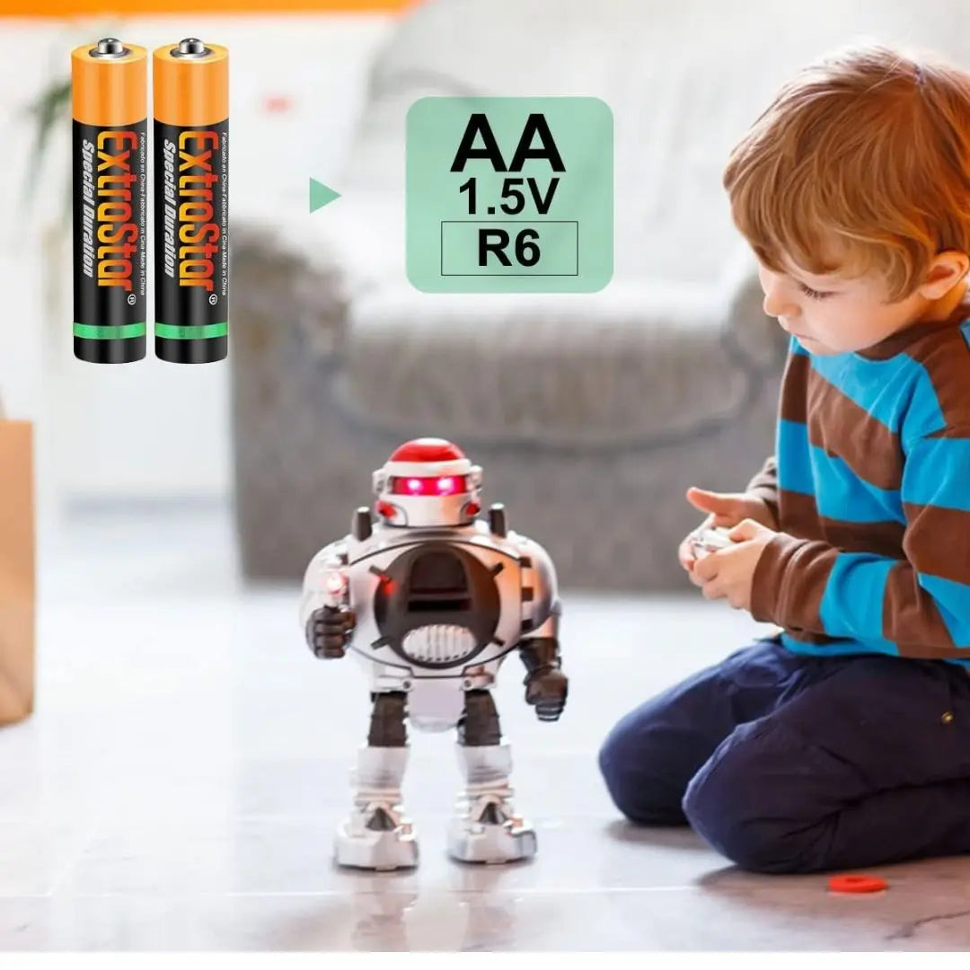 Pile AA e AAA Extrastar da 1,5 V, confezione risparmio da 24, 48 e 60 pezzi. Senza mercurio, non tossiche, adatte a molti dispositivi elettronici e giocattoli. Lunga durata, formato economico famiglia, disponibili due formati