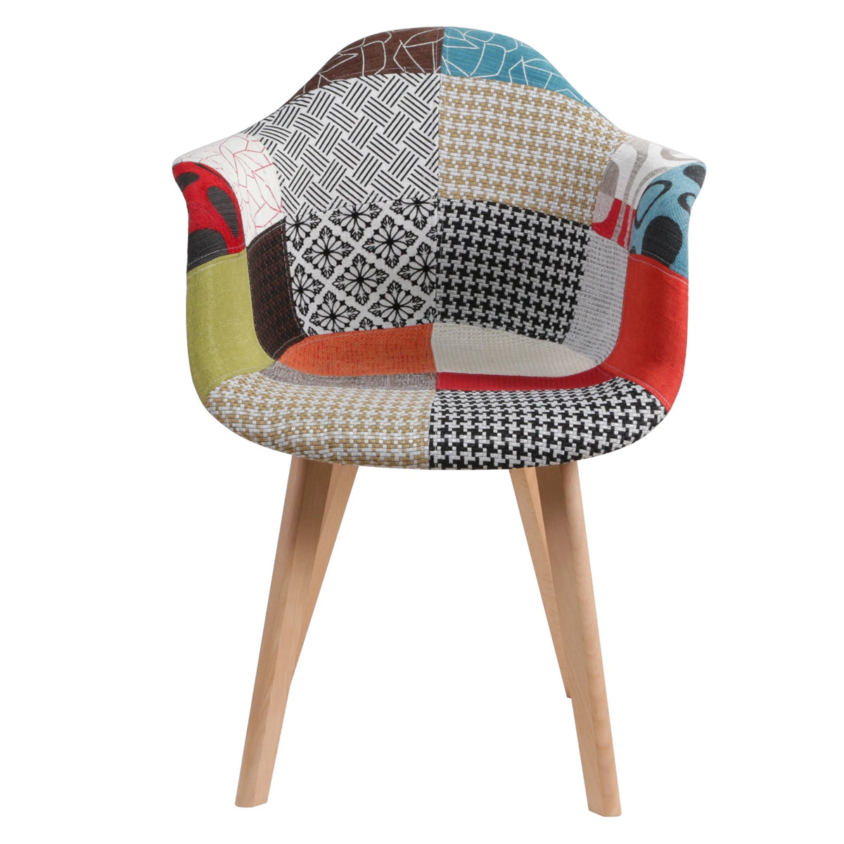 2 pz/set sedie da pranzo moderne nordiche poltrone in tessuto Patchwork sedia di lusso sgabello per Computer per il tempo libero Design di mobili per soggiorno