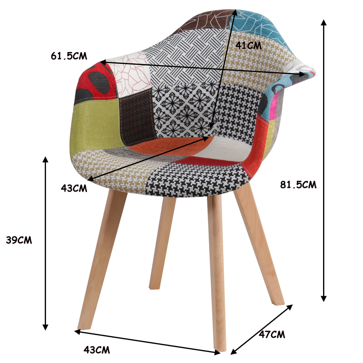 2 pz/set sedie da pranzo moderne nordiche poltrone in tessuto Patchwork sedia di lusso sgabello per Computer per il tempo libero Design di mobili per soggiorno