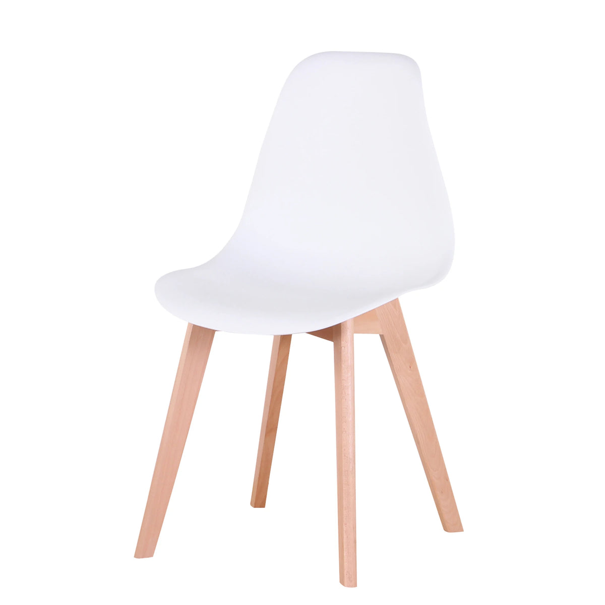 EGOONM Set di 4 sedie da pranzo medievali nordiche con gambe in legno massello per soggiorno sala da pranzo studio camera da letto (bianco/nero/grigio)